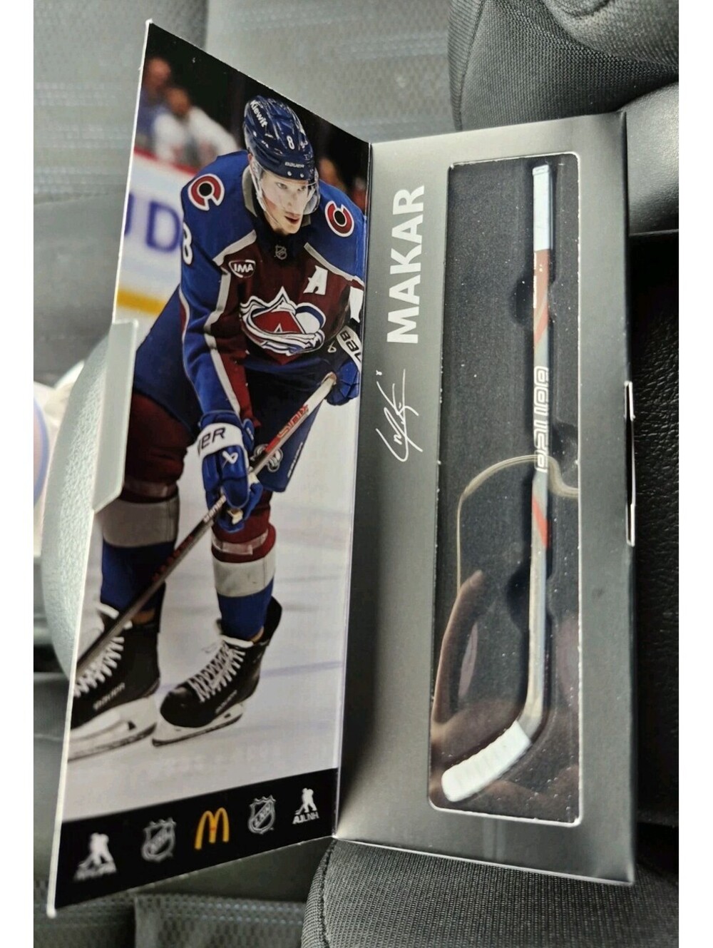 Cale Makar Mcdonald's NHL Star Hockey Mini Sticks 2026 Canada Exclusive Colorado